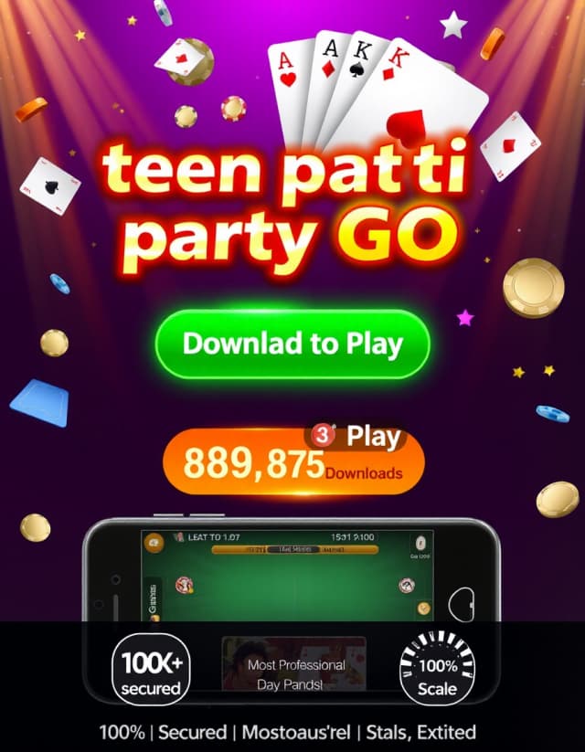 Teen Patti Party Banner